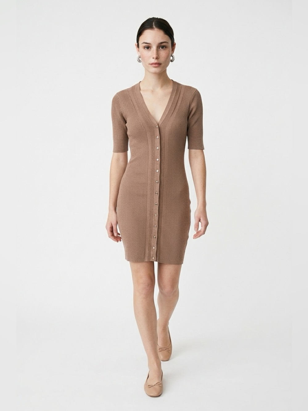 Guess ribbed knit dress